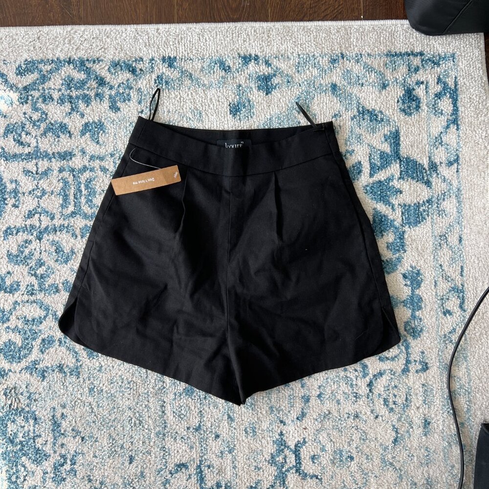 High Waist Black Women's Shorts